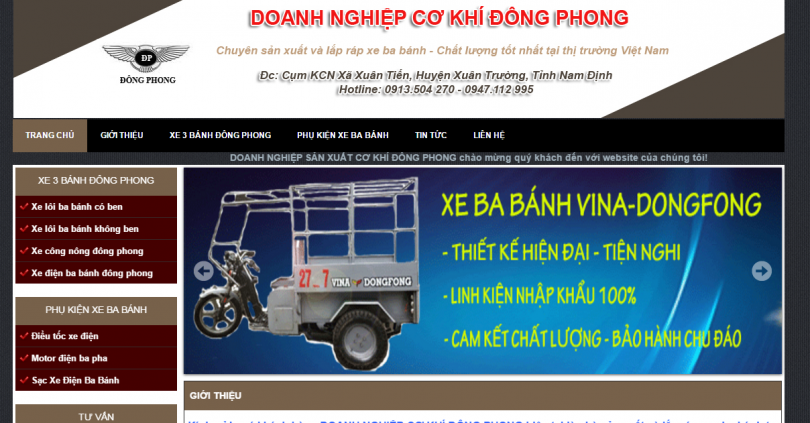 Dự án xe ba bánh Đông Phong
